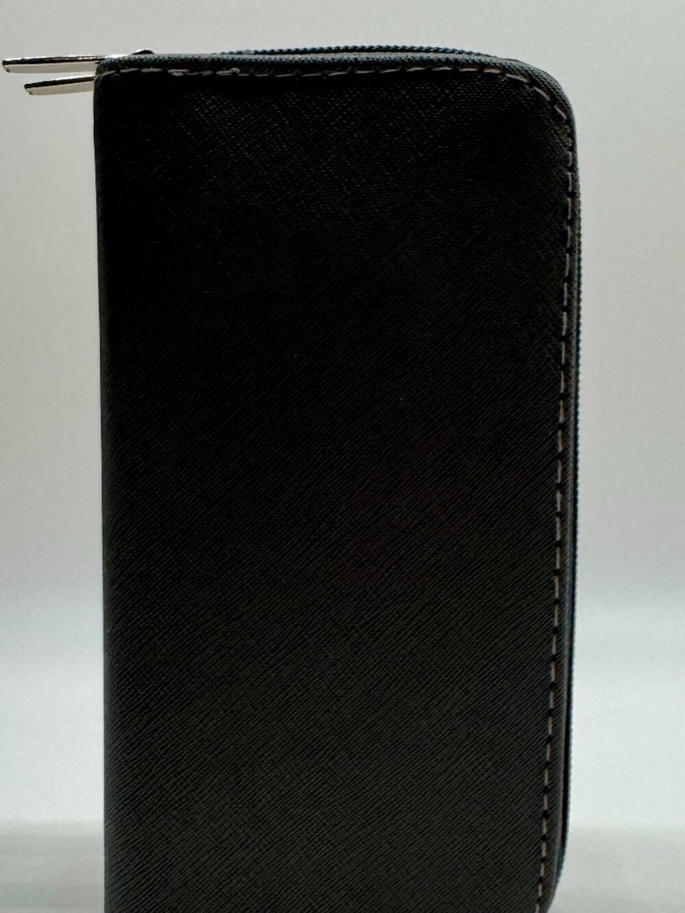 Unbranded Dark Gray  Double Zippered 7.5" Long Wallet *NWOT*